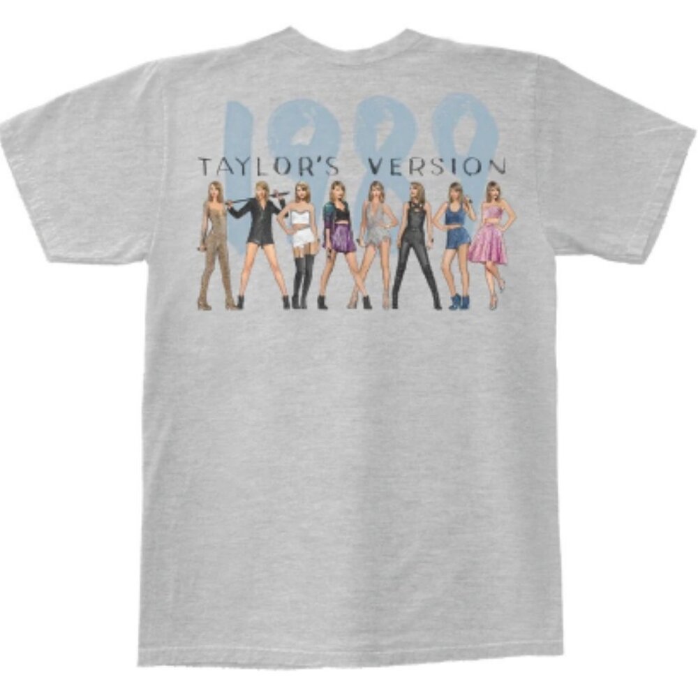 Taylor Swift Crew Neck T-Shirt - 1989 (Taylor's Version) Eras